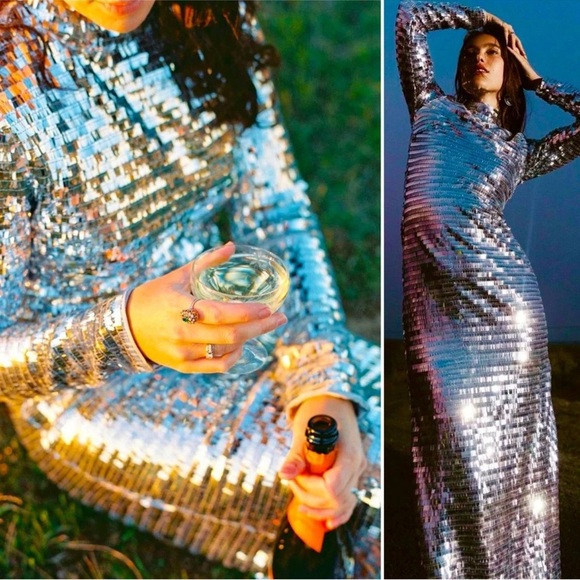 Simon Miller Sculpty Sequin Maxi Dress - Picture 4 of 11